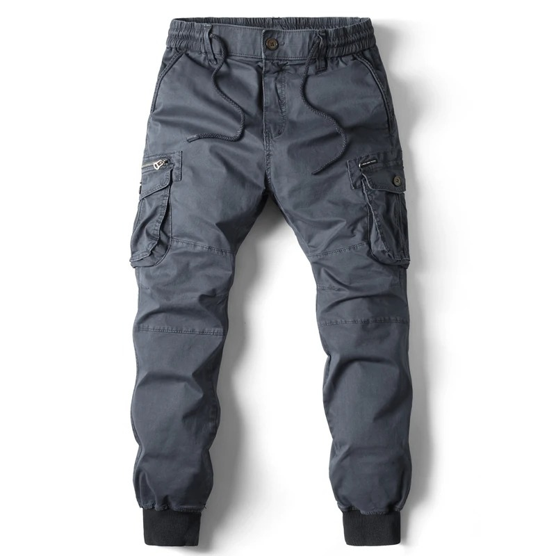 Men's Cargo Pants with Elastic Waistband and Pockets | Perfect for Outdoor Activities