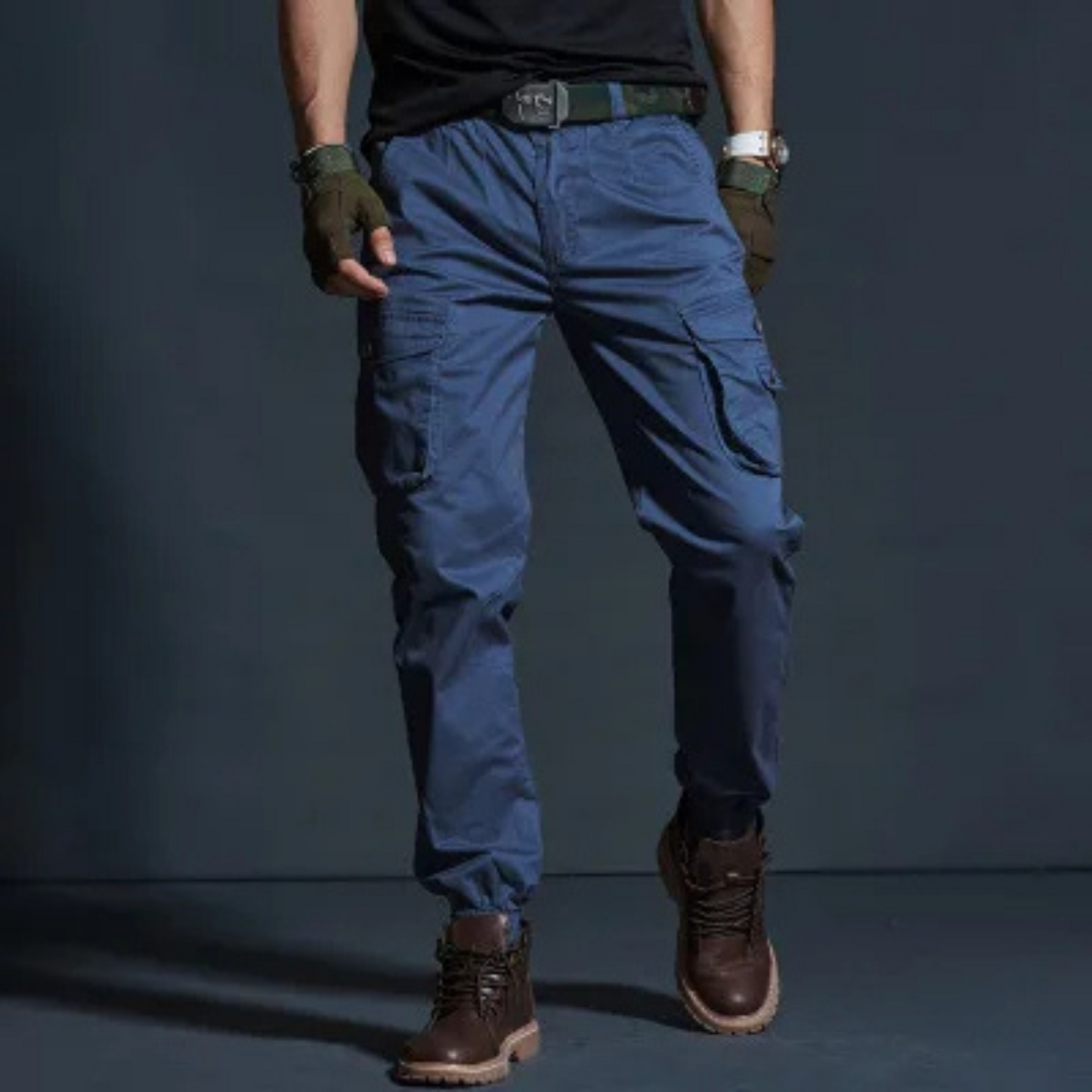 Men's Comfortable Cargo Pants with Elastic Waist | Perfect for Outdoor Activities