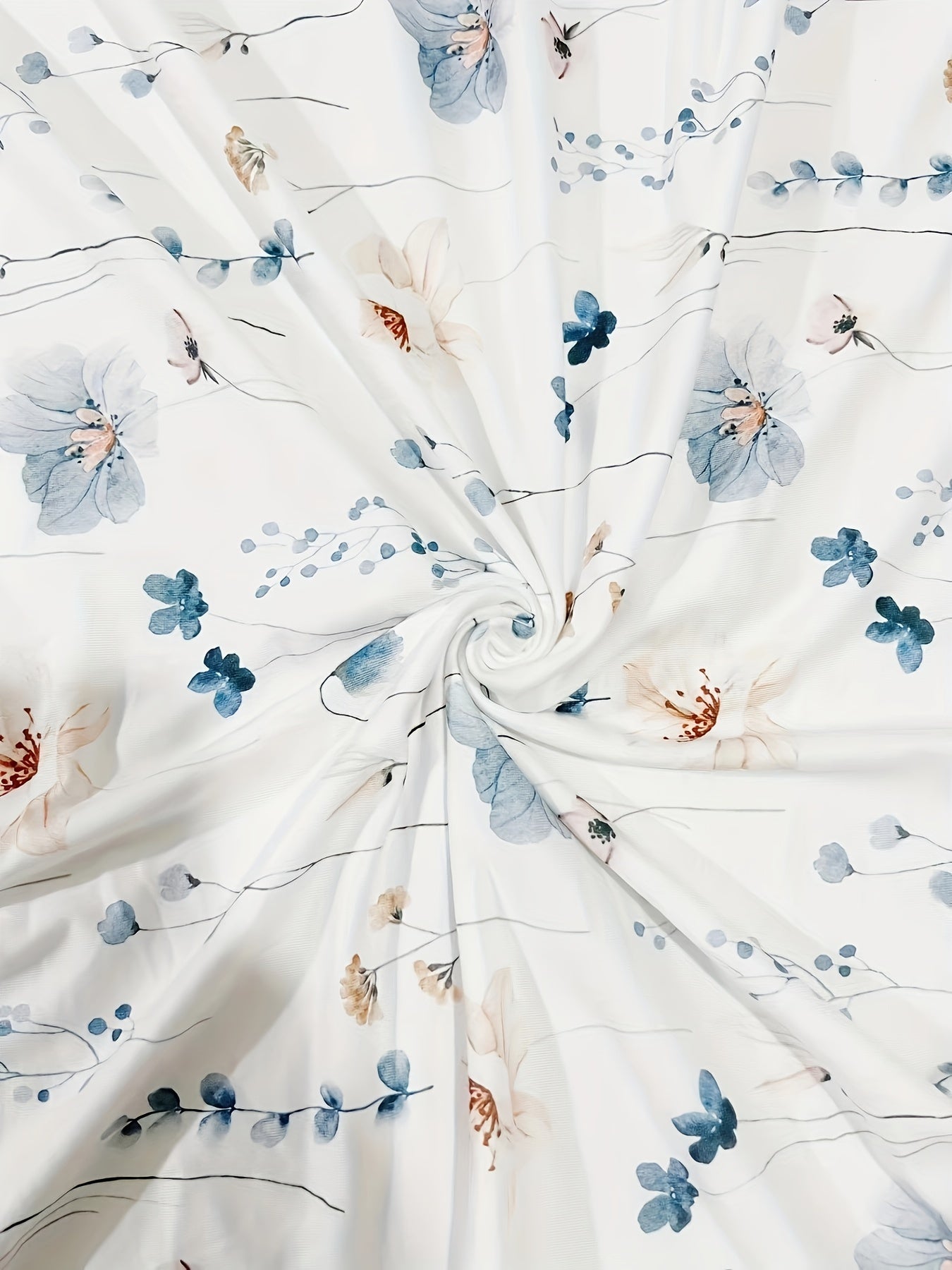 The colors present in the image include:
- Light Blue
- Beige
- Soft White
- Light Green
- Light Pink
These are floral colors typically associated with such designs.