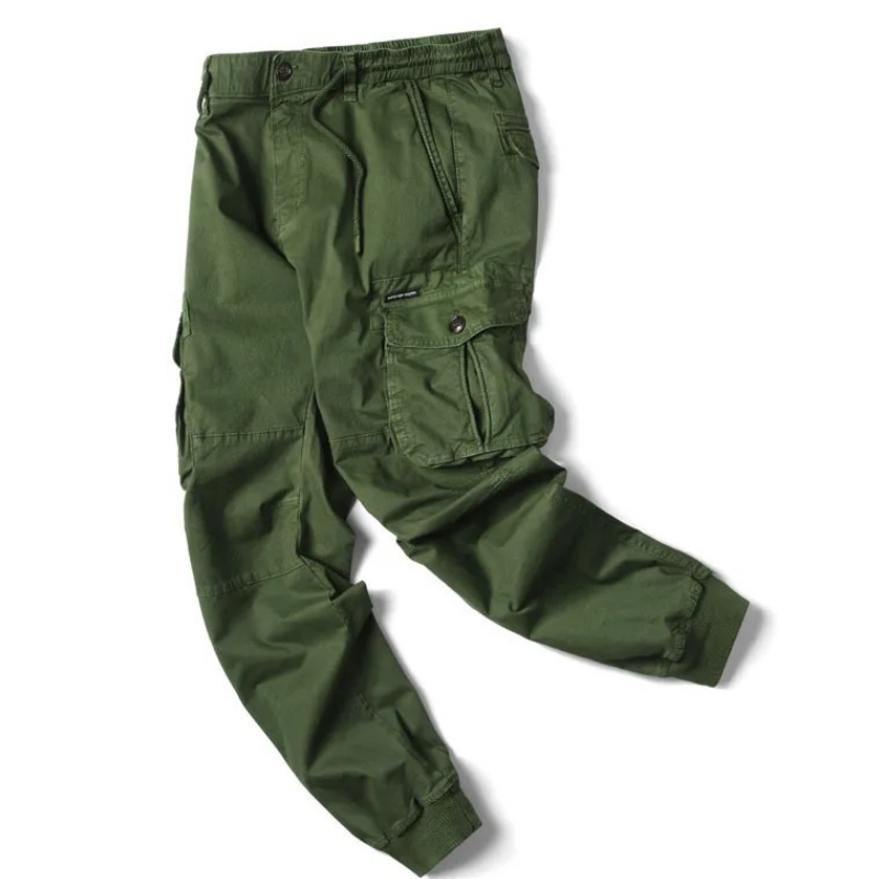 Men's Cargo Pants with Elastic Waistband and Pockets | Perfect for Outdoor Activities