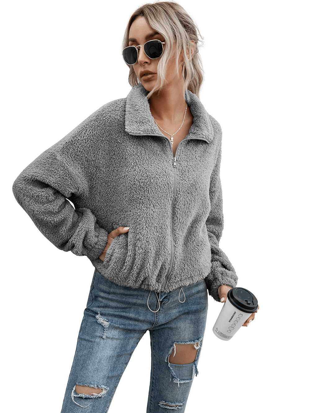 Joan - Zip-Up Jacket - Casual - Modern Style - Ideal for Winter