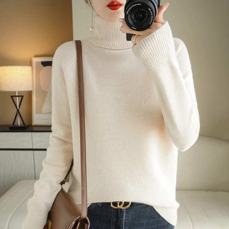 Women's Turtleneck Knit Jumper