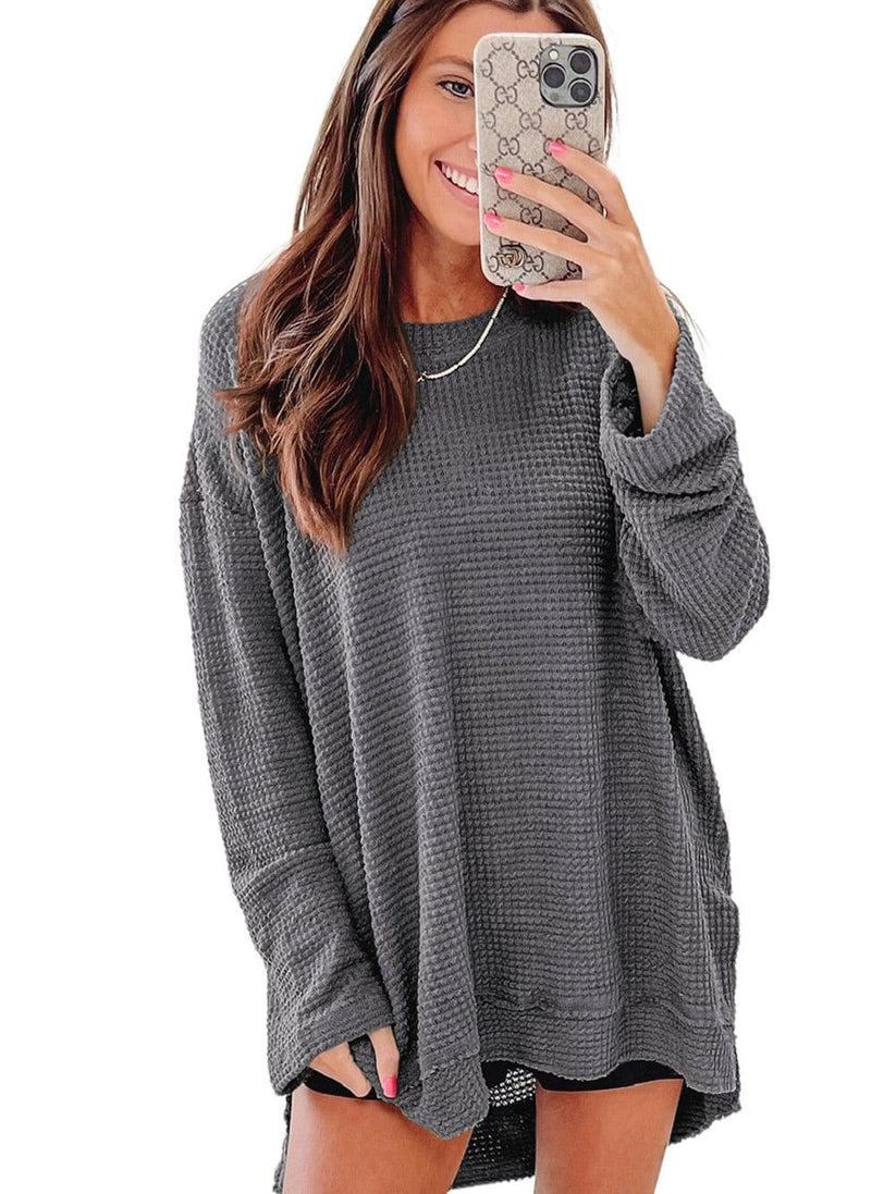 Women's Loose Cashmere Turtleneck Jumper with Stylish Slits | Ideal for Winter