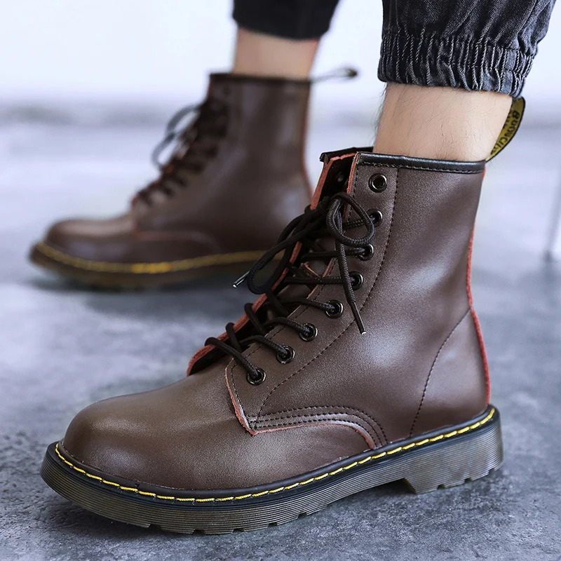Men's Lace Up Vegan Leather Shoes | Ideal for Winter