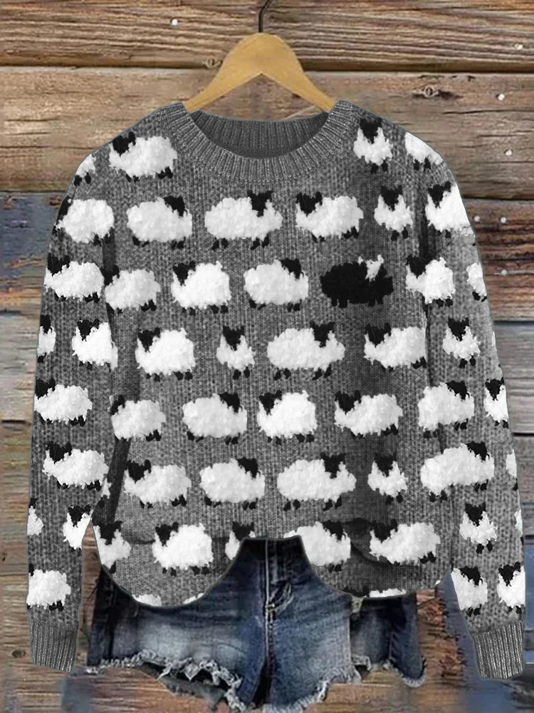 Cozy Knitted Vintage Jumper for Women | Ideal for Winter