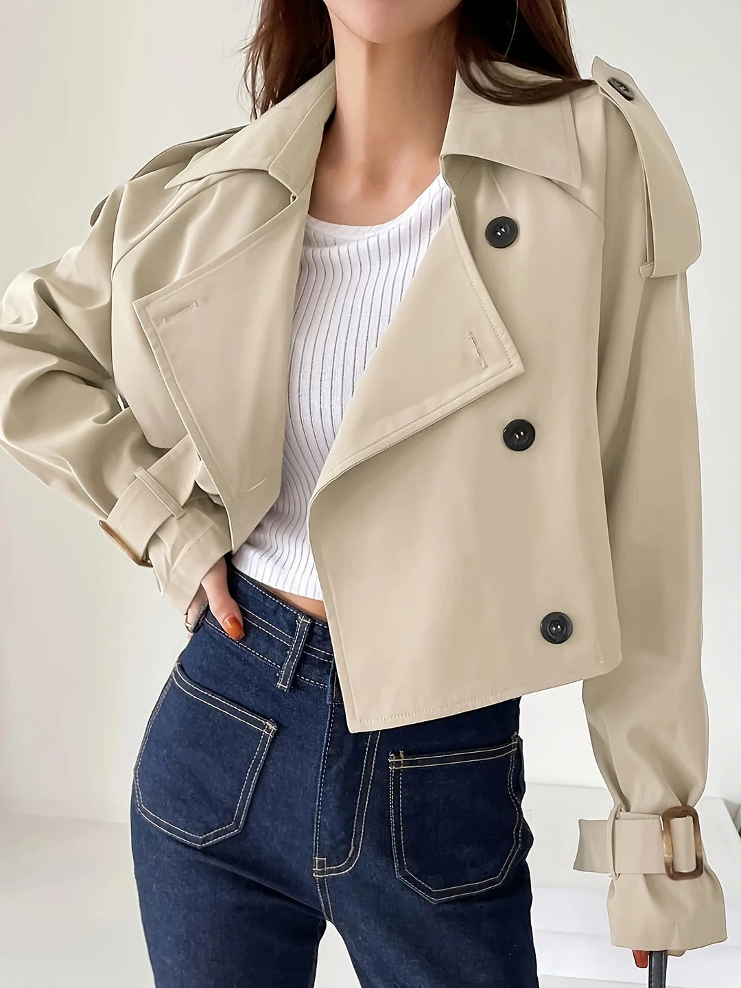 Chic Casual Short Trench Coat | Perfect for Everyday Wear