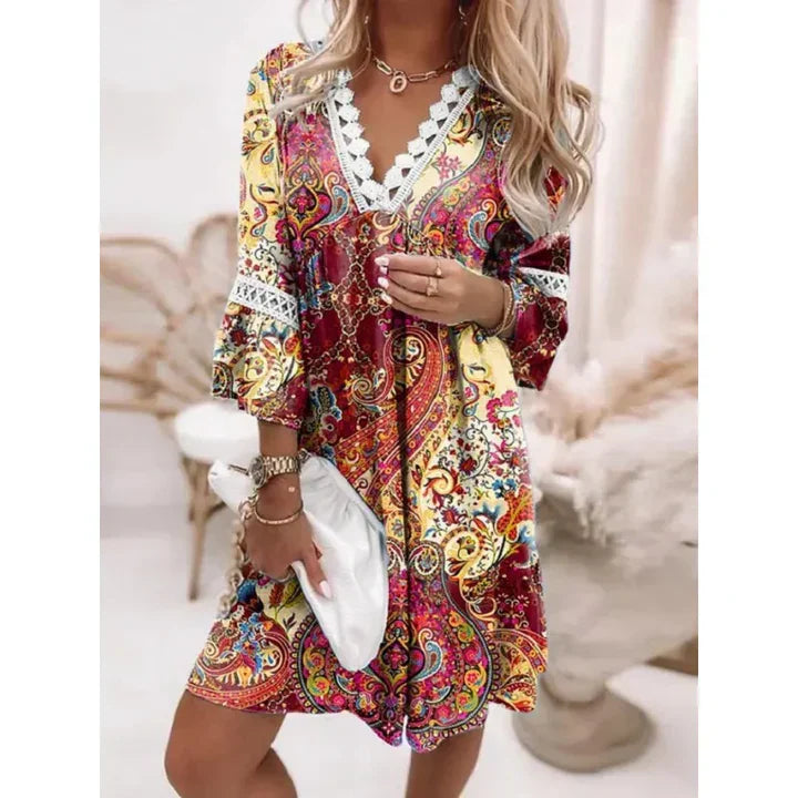 Variant image for Women's Breezy Floral Summer Dress with Lightweight Fabric-41