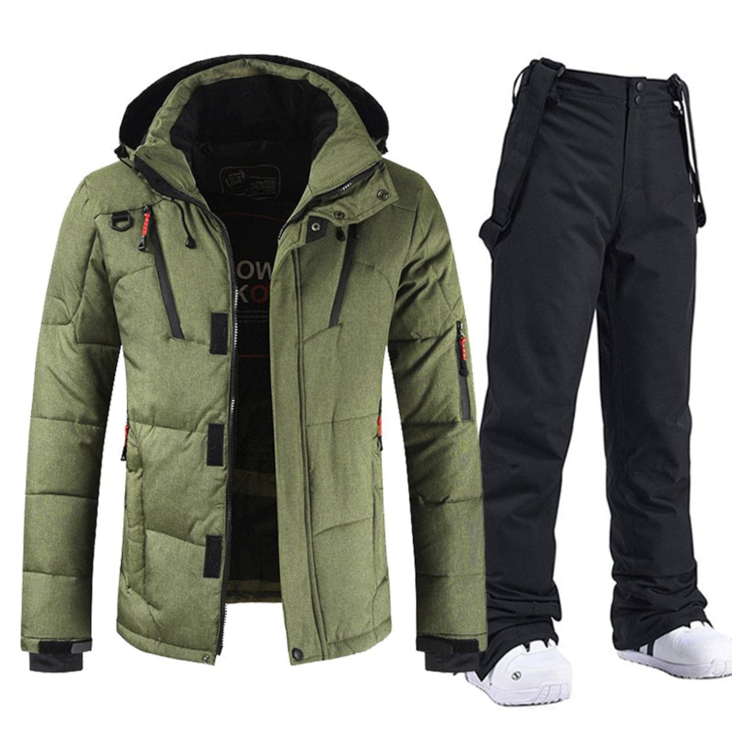 Army green and Black