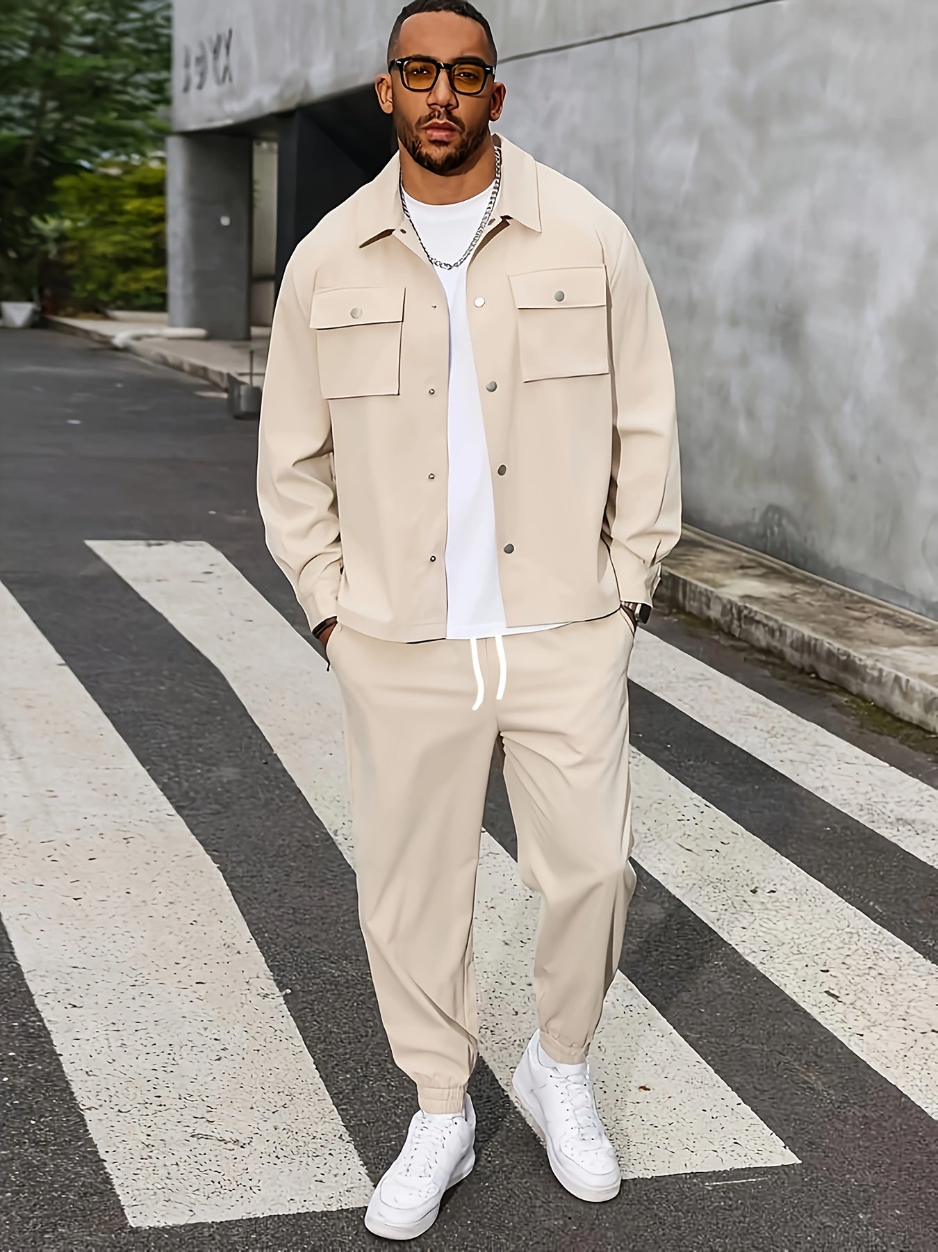 Men's Stylish Cardigan Jacket & Joggers Tracksuit Set | Perfect for Everyday Wear