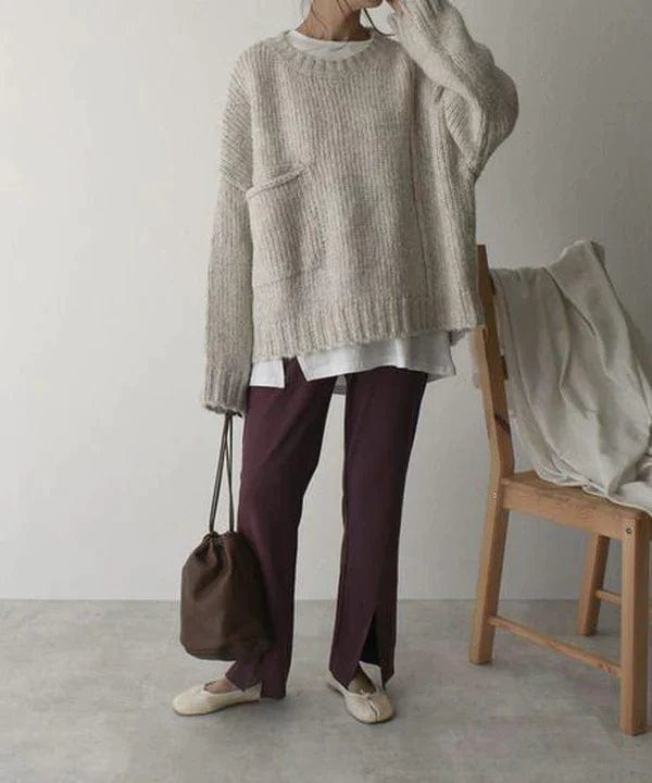 Sylvia - Sweater with Oversized pockets - Casual - Modern Style - Ideal for Winter