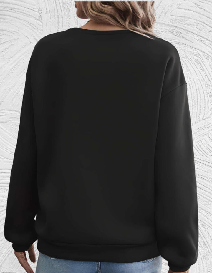 Women's Casual Sweater with "Shine Your Light" Print | Perfect for Autumn/Winter