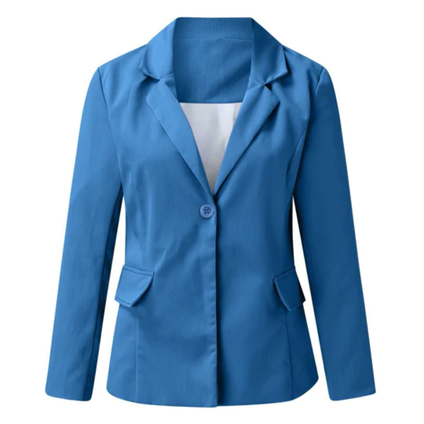 Women's Classic Solid Color Blazer with Pockets | Perfect for Casual Days