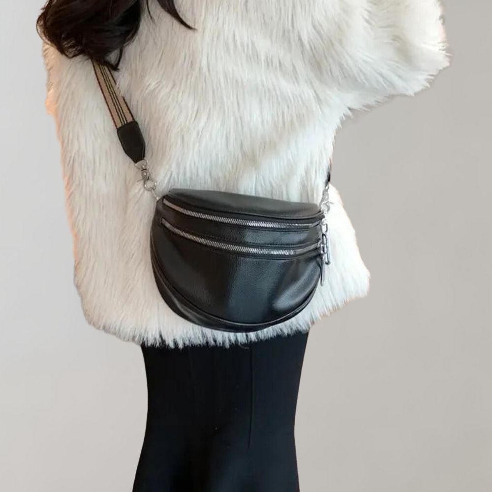 Hannah - Double Zipped Mini Bag - Casual - Tailored Trend - For Everyday Wear