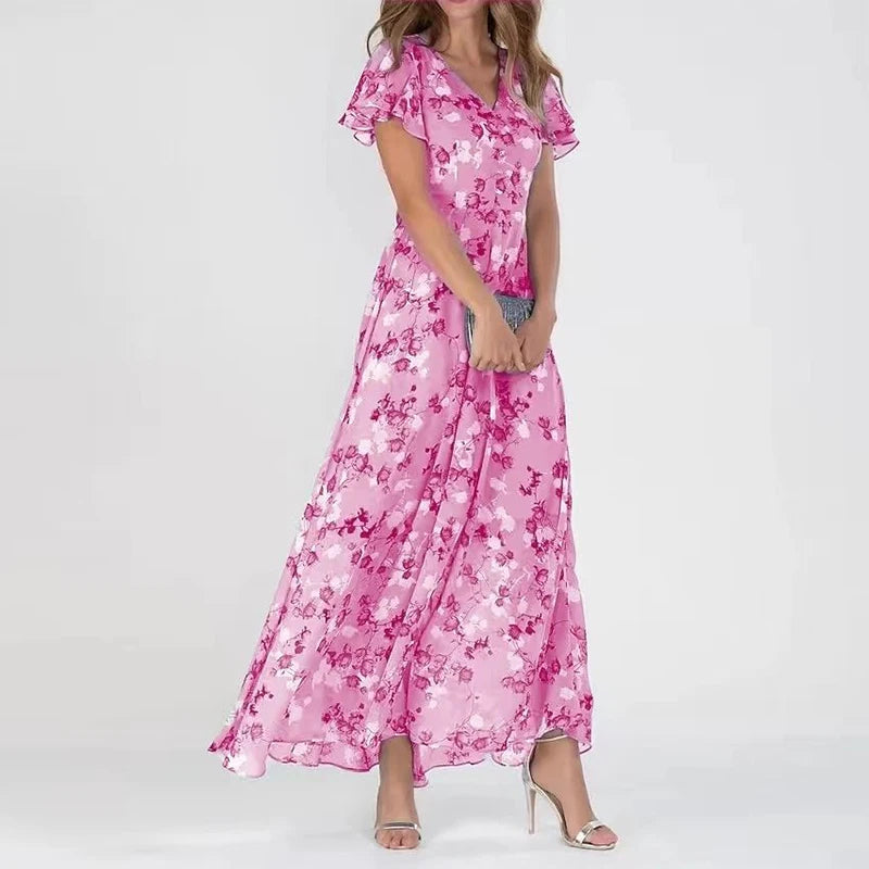 Women's Stylish Lightweight Summer Dress with Flattering Silhouette