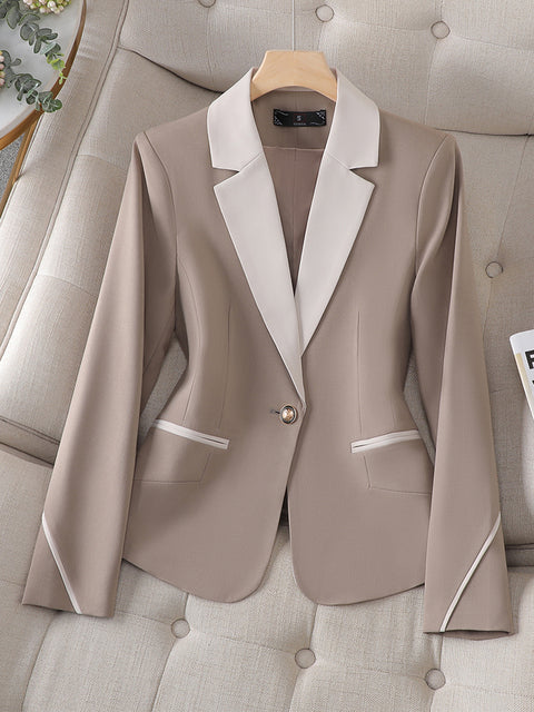 Women's Stylish Solid-color blazer with belt and pockets for women | Perfect for Casual Days