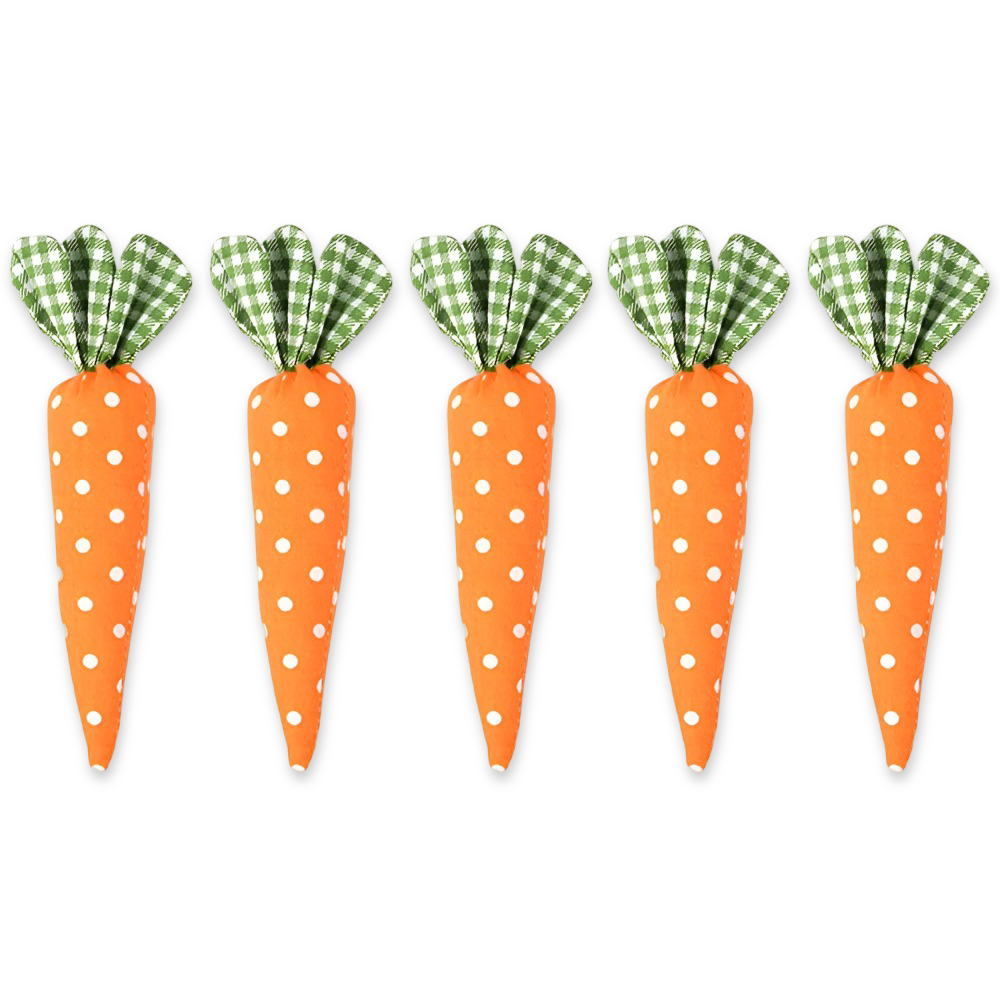 Easter Decoration Set of Soft Carrot Toys for Interactive Play 13