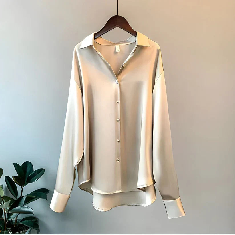 Women's Elegant Silk Shirt with Luxurious Finish