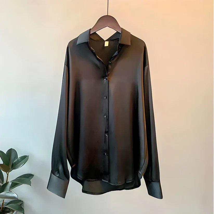 Women's Elegant Silk Shirt with Luxurious Finish