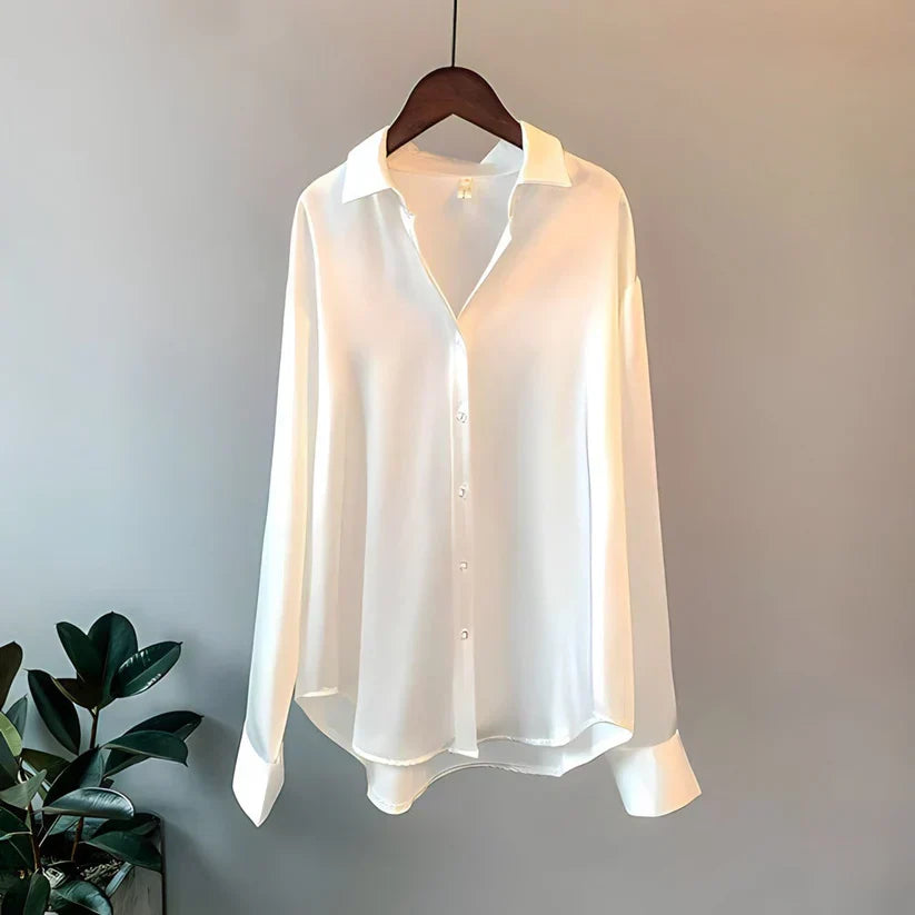 Women's Elegant Silk Shirt with Luxurious Finish