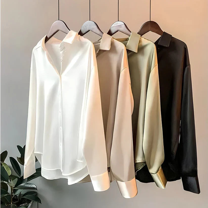 Women's Elegant Silk Shirt with Luxurious Finish
