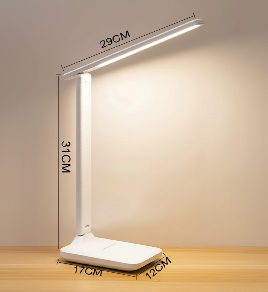 Foldable Table Lamp – Rechargeable Battery Operated with Dimming Function 2