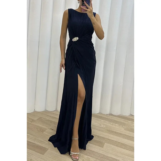Women's Elegant High-Quality Maxi Dress with Flowing Silhouette
