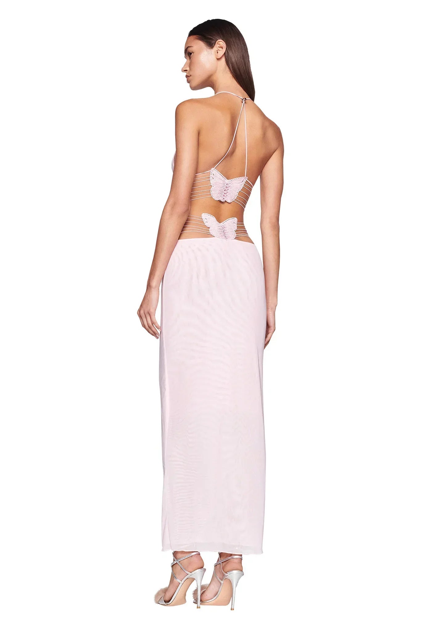 Variant image for Women's Elegant A-line Dress with Butterfly Back Detail for Summer Events-21