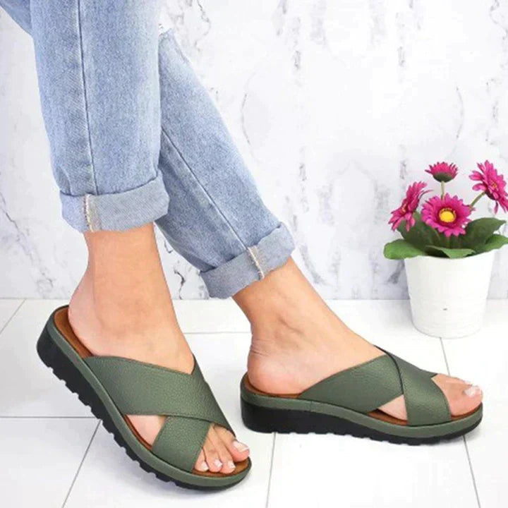 Women's Comfortable Synthetic Sandals with Ortho Support
