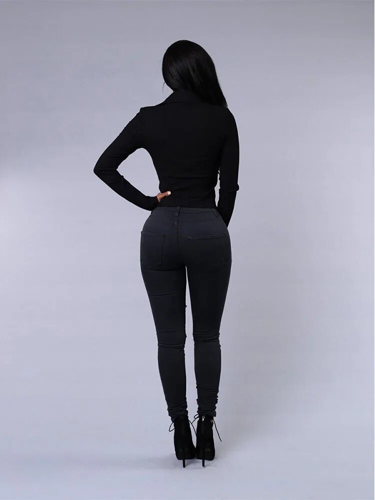 Women's SKinny High-Waisted Ripped Jeans | Perfect for Casual Days
