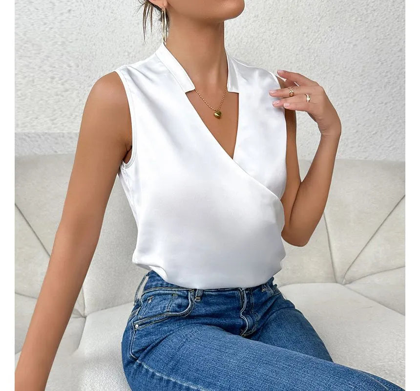 Women's Elegant High-Quality Tank Top with Sleeveless Design