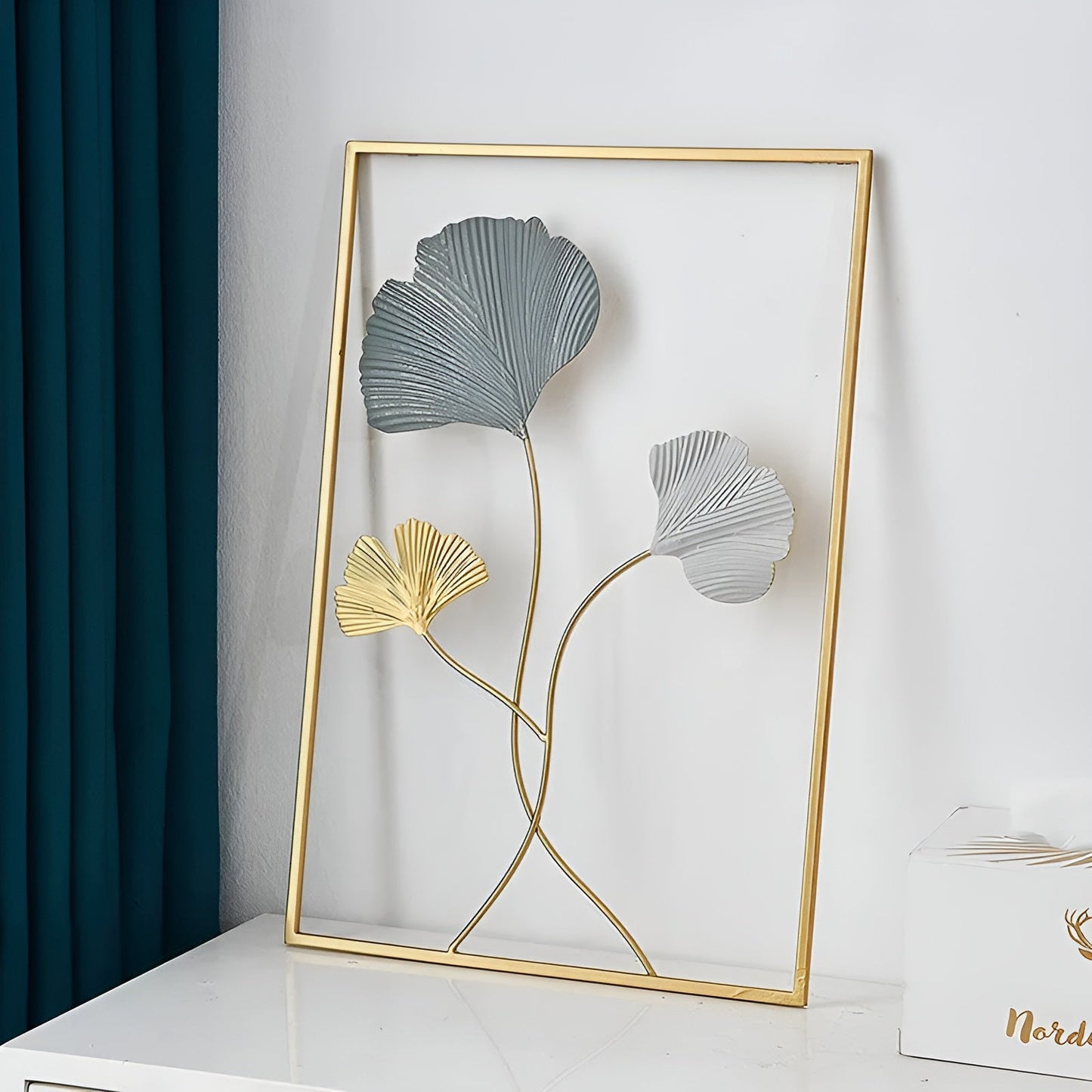 Leaf-Inspired Metal Wall Art for Home Decor 9