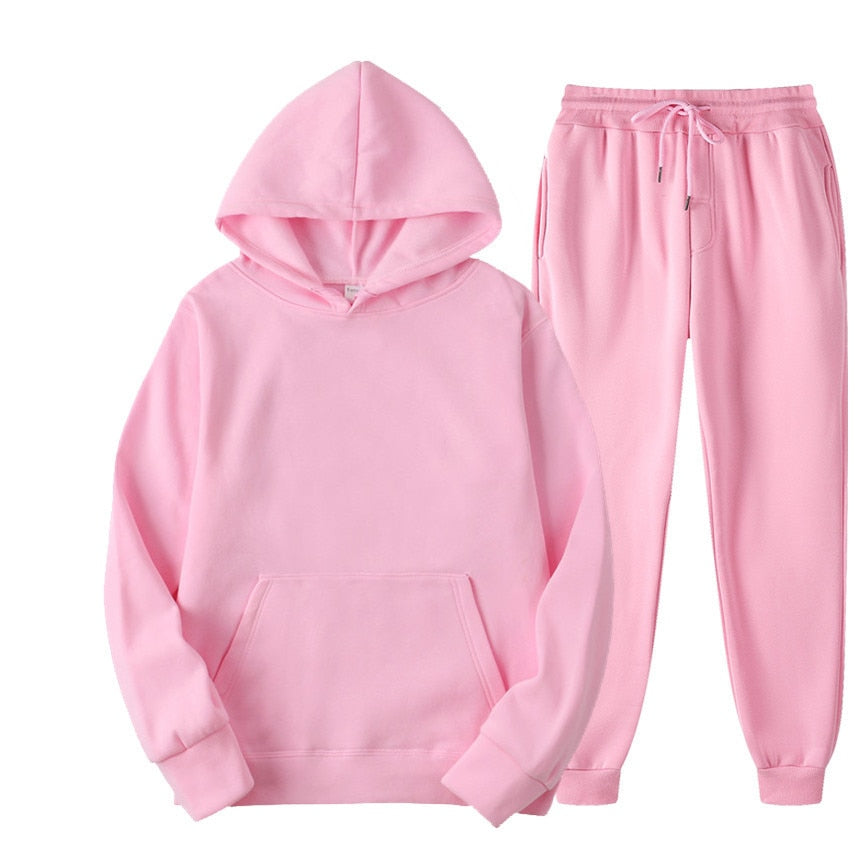 Men's Two-Piece Jogger Set with Hoodie