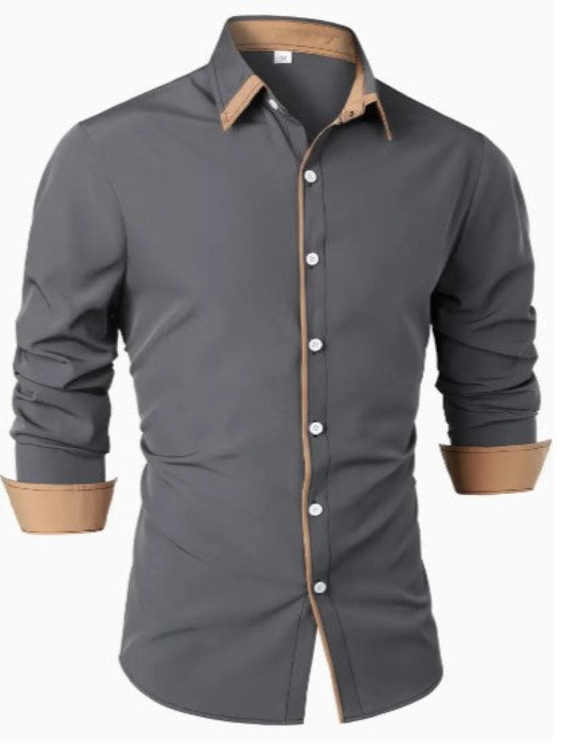 Men's Long Sleeve Button-Up Shirt