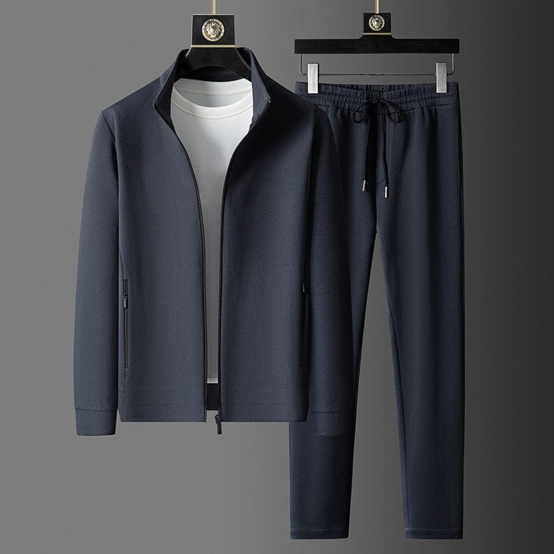 Men's Zip Jacket and Drawstring Tracksuit Set