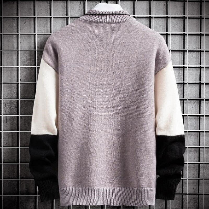 Men's Colorblock Long Sleeve Sweater