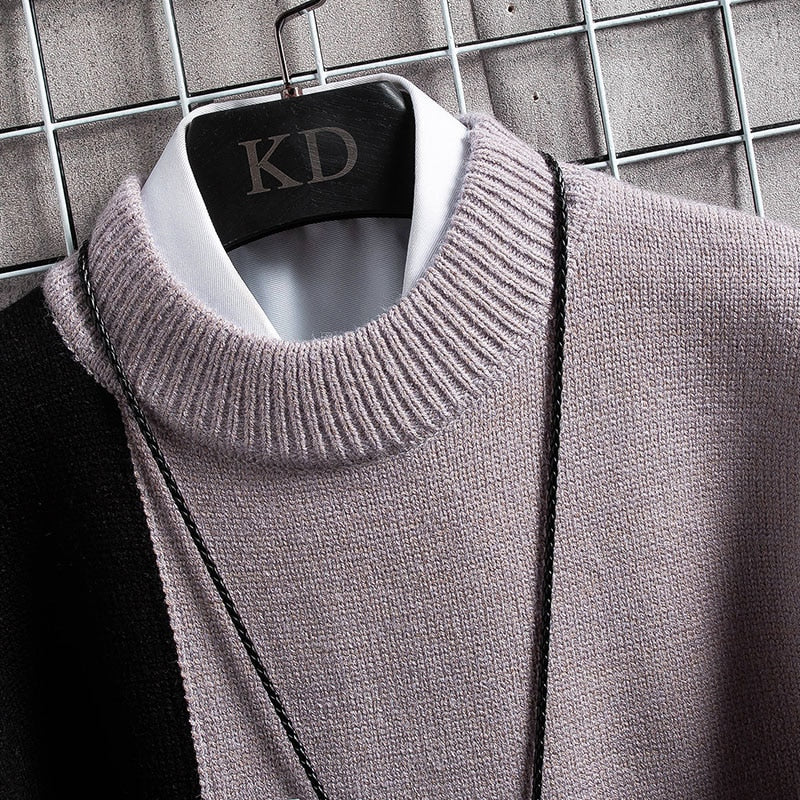 Men's Colorblock Long Sleeve Sweater