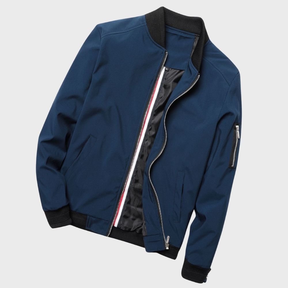 Men's Bomber Jacket with Pockets