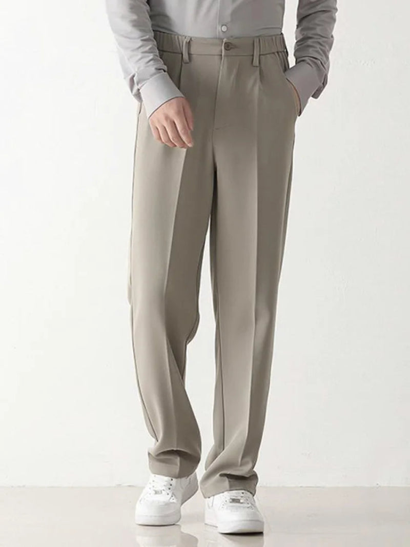 Men's Trousers with Draped Detail
