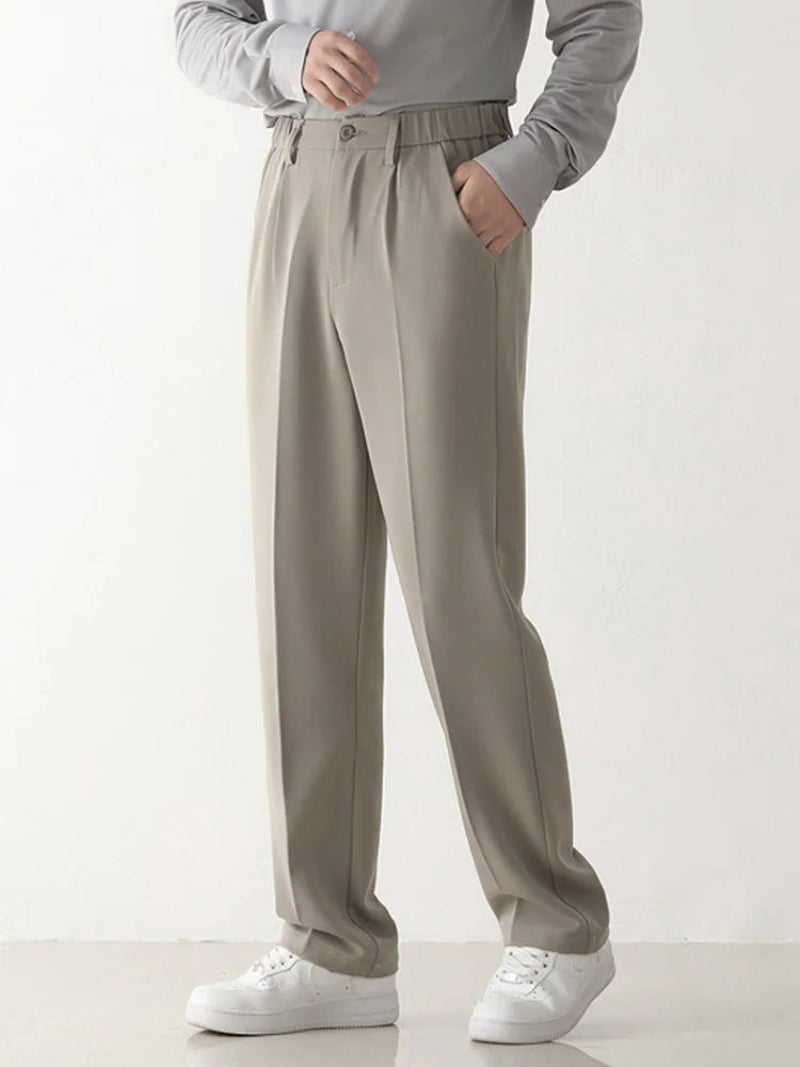 Men's Trousers with Draped Detail