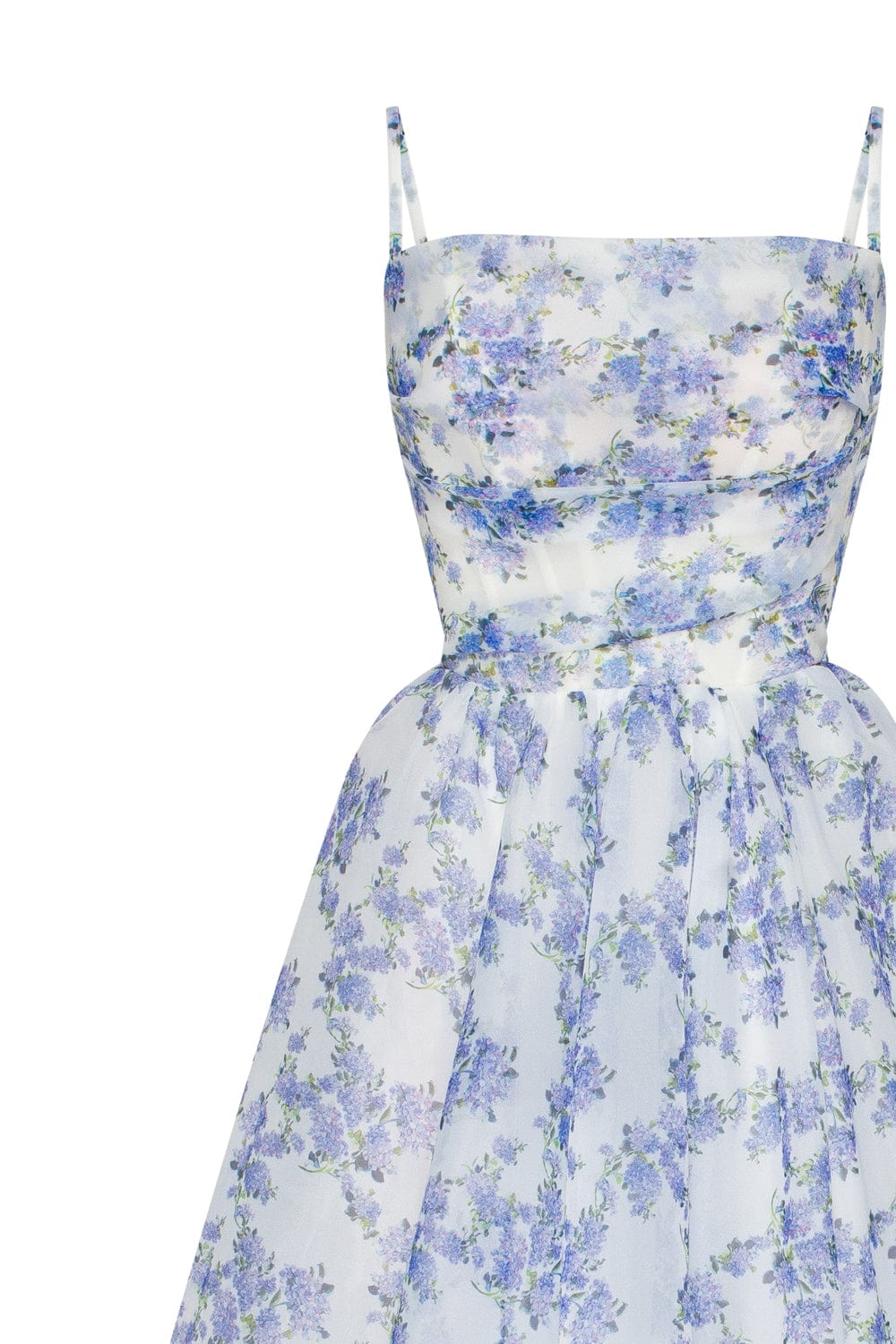 Women's Elegant Lightweight Midi Dress with Spaghetti Straps