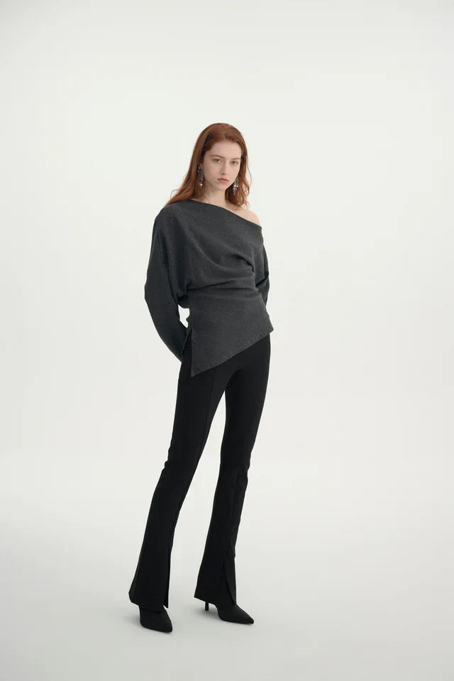 Women's Bold Asymmetrical Top with One-Shoulder Design