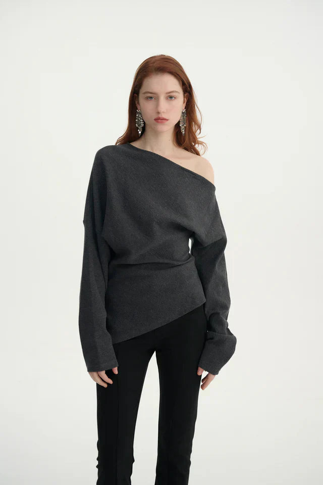 Women's Bold Asymmetrical Top with One-Shoulder Design