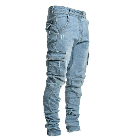 Men's Slim Fit Cargo Pants with Practical Pockets