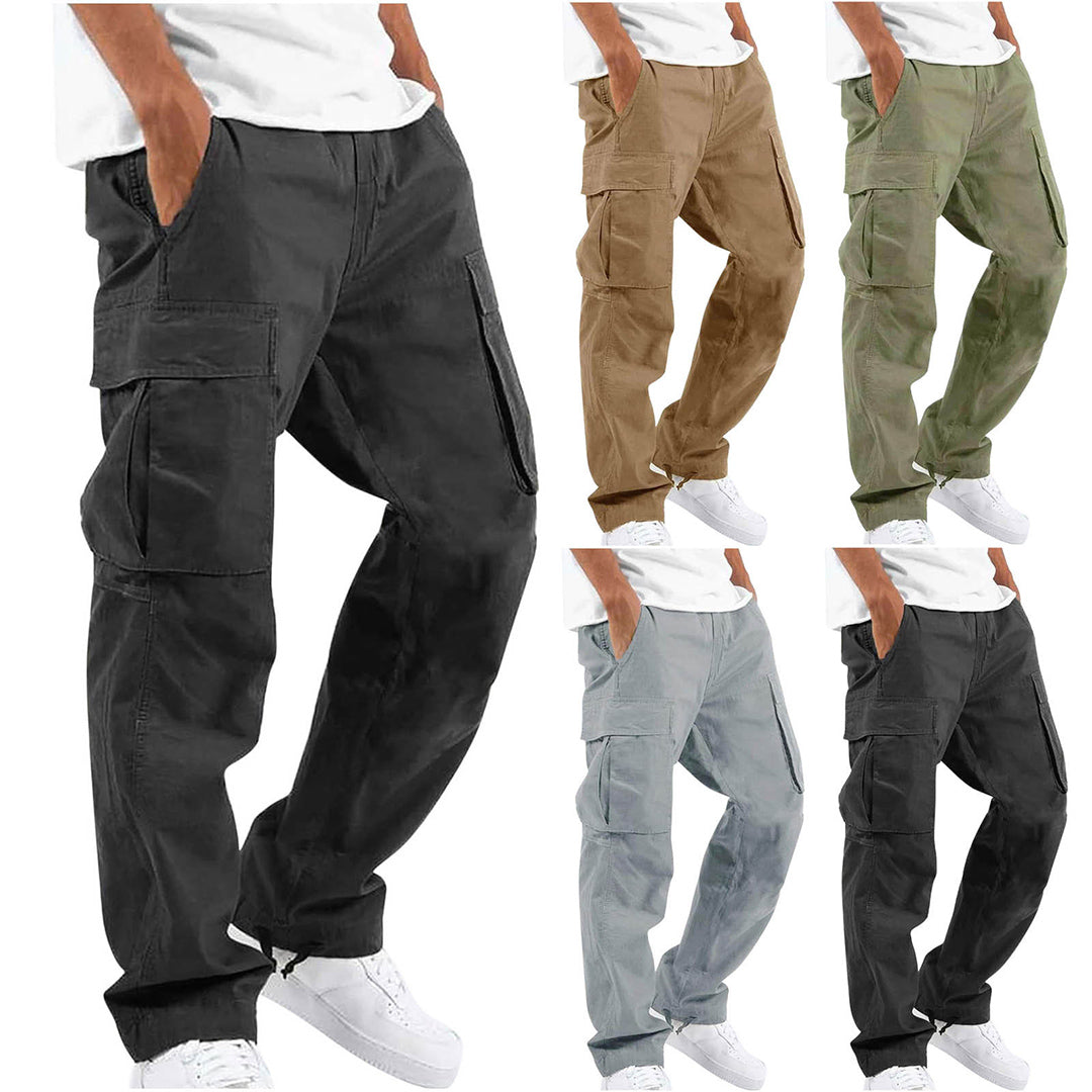 Men's Practical Grey Cargo Pants | Perfect for Casual Days