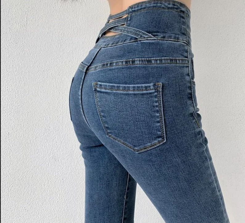 Women's Fashionable Hip Tight Lifting Skinny Jeans | Perfect for Casual Days