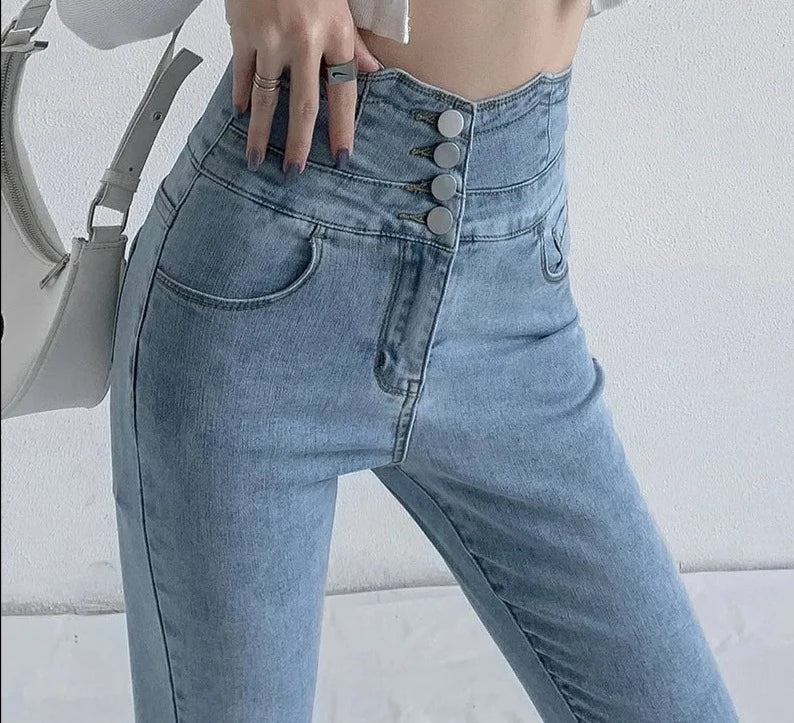 Women's Fashionable Hip Tight Lifting Skinny Jeans | Perfect for Casual Days