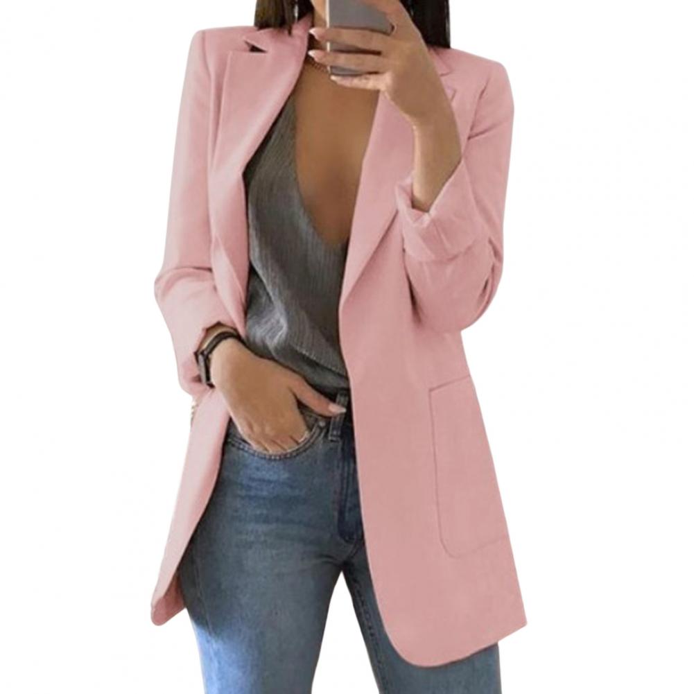 Women's Casual Open Front Blazer With Pockets | Perfect for Casual Days