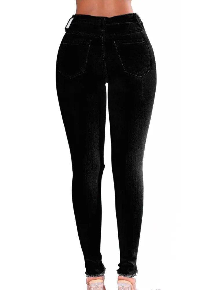 Women's Slim-Fit Ripped Denim Jeans | Perfect for Casual days