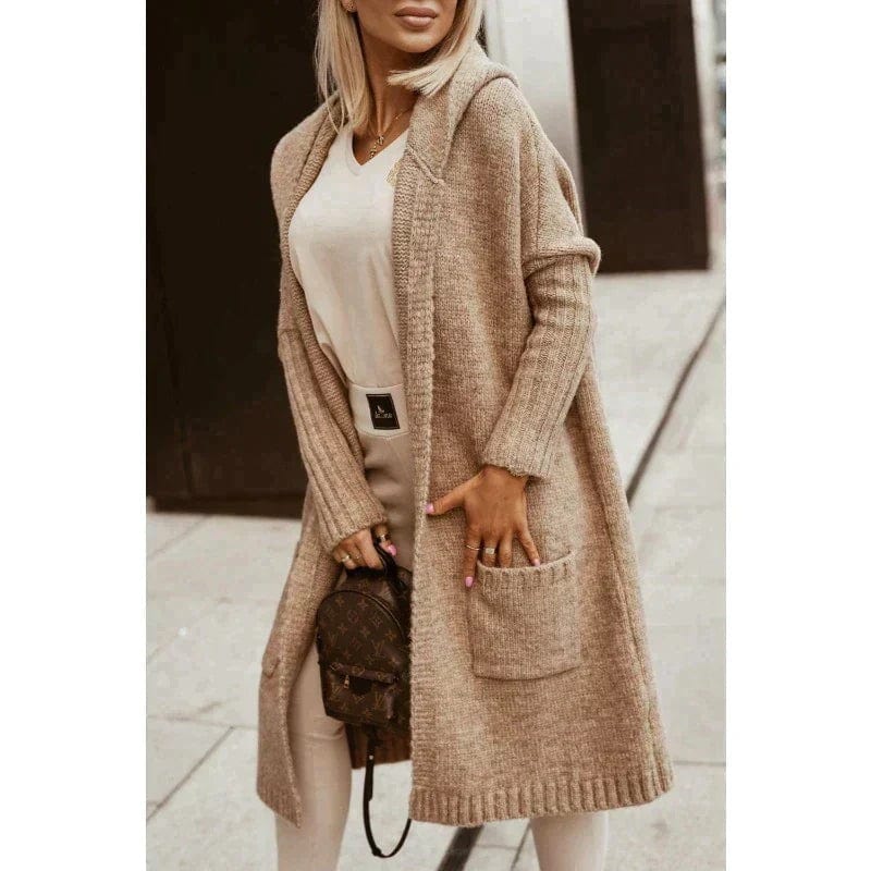 Maisie - Long Hooded Coat - Elegant - Timeless Style - Ideal for Autumn