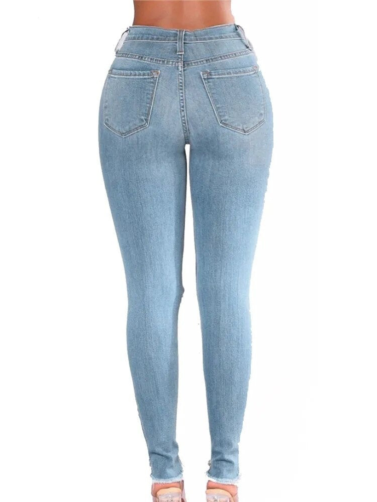 Women's Slim-Fit Ripped Denim Jeans | Perfect for Casual days